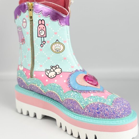 Irregular Choice x Sanrio Hello Kitty “Just Be You” Boots – Size 39 - Picture 3 of 9